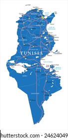 Tunisia map