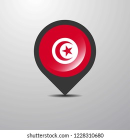 Tunisia Map Pin