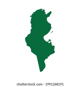 Tunisia Map vector illustration. Tunisia Map silhouette
 svg