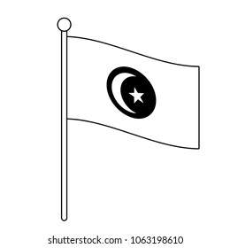 Tunisia national flag