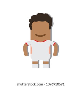 Tunisia national football team icon, vector illustration design.