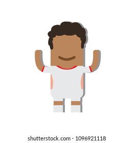 Tunisia national football team icon, vector illustration design.