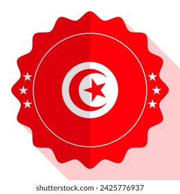 Tunisia quality emblem, label, sign, button. Vector illustration.