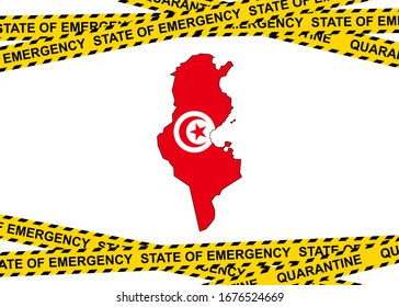 Tunisia quarantine and extraordinary emergency measures under pandemic virus.
