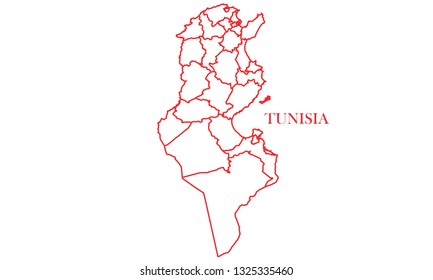 Tunisia red line map