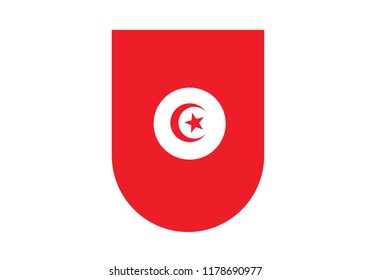 Tunisia shield national flag country symbol coat of arms