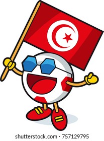 Tunisia soccer ball mascot