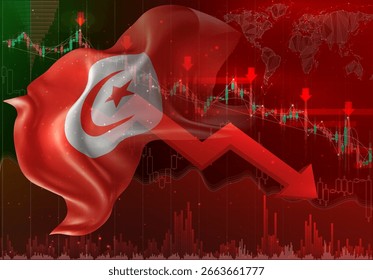 Túnez y el Vector 3D marcan una tendencia a la baja en el intercambio financiero