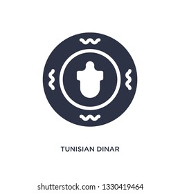 tunisian dinar icon. Simple element illustration from africa concept. tunisian dinar editable symbol design on white background. Can be use for web and mobile.