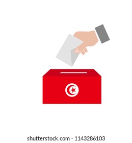 Tunisian Elections Vote Box Vector Work