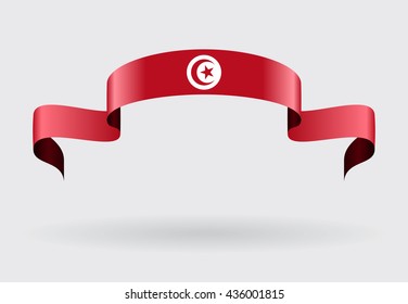Tunisian flag background. Vector illustration.