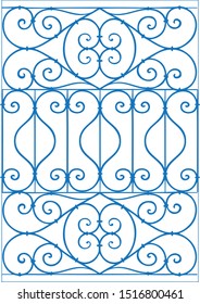 Tunisian traditional pattern for iron window