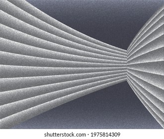 Tunnel. Abstract Geometric Gray Grunge Background. High Saturated Gradients