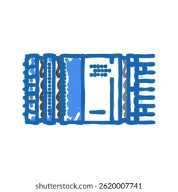 túnel sondagem veículo de construção ícone doodle esboço vetor. túnel sondagem veículo de construção sinal. símbolo isolado ilustração