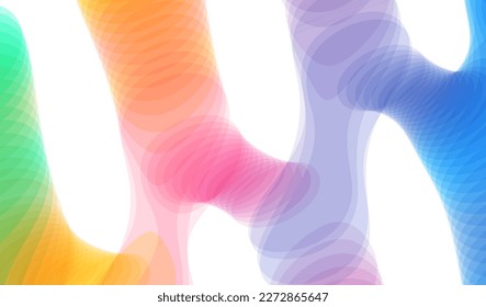 Tunnel with branched structure. Transparent pattern. Cover design template for brochure, magazine, flyer or booklet. Abstract background with dynamic effect. 3d vector illustration.