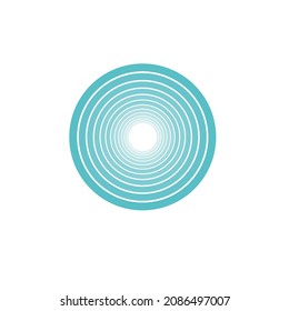 tunnel circles from drops of water  vector illustration