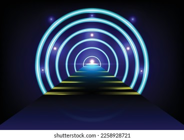 túnel de energía Vamos por el túnel.