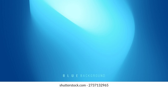 A tunnel in an ice cave with a clear exit. Abstract blue background. Vector illustration for brochure, poster, cover, card, presentation, flyer or banner.