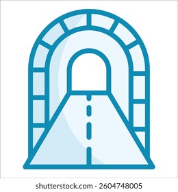 Tunnel Icon Element For Design