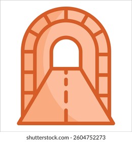 Tunnel Icon Element For Design