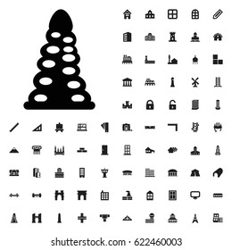 Tunnel icon illustration isolated vector sign symbol. architecture icons vector set. on white background