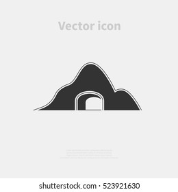 Tunnel icon isolated on background. Vector illustration.