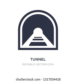 tunnel icon on white background. Simple element illustration from Signs concept. tunnel icon symbol design.