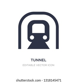 tunnel icon on white background. Simple element illustration from Transportation concept. tunnel icon symbol design.