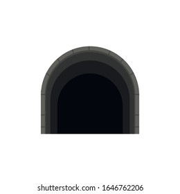 Tunnelsymbol auf weißem Hintergrund Stockillustration Vektorillustration.