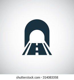 tunnel icon, on white background
