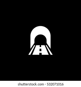 tunnel icon, on white background