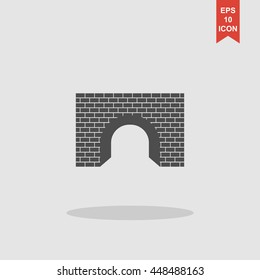Tunnel icon. Vector concept illustration for design.