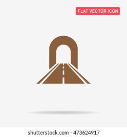 Tunnel icon. Vector concept illustration for design.