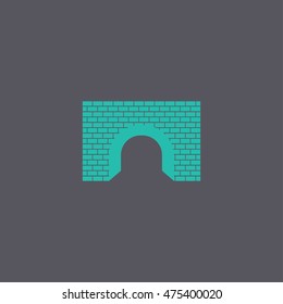 Tunnel icon. Vector concept illustration for design.