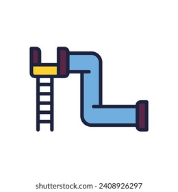 tunnel icon. vector filled color icon for your website, mobile, presentation, and logo design.