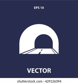 tunnel icon. tunnel vector illustration
