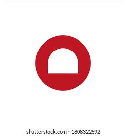 signo vectorial de diseño de logotipo de túnel 