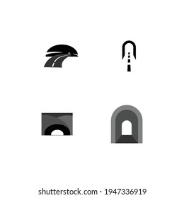 tunnel logo stock vektor template