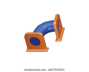 tunnel playground icon 3d illustration render