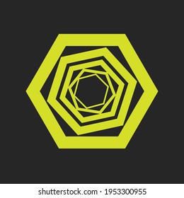 logotipo vector.ring de ilustración de túnel.