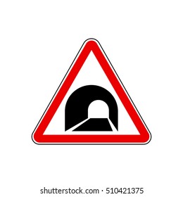 tunnel road signs vector