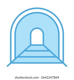 Tunnel sign symbol vector icon