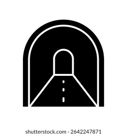 Tunnel sign symbol vector icon