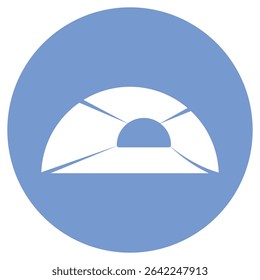 Tunnel sign symbol vector icon
