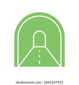 Tunnel sign symbol vector icon