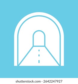 Tunnel sign symbol vector icon
