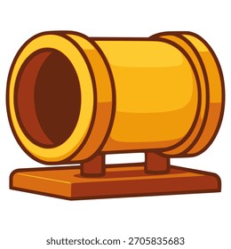 Túnel de deslizamiento de patio para el diseño de Plantilla de Ilustración vectorial de color plano para niños