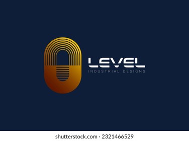 Tunnel vector icon. Archway number 0 or letter A vector illustration logo design. Zero level logo concept