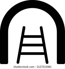 tunnel Vector illustration on a transparent background. Premium quality symbols. Glyphs  vector icon for concept and graphic design.