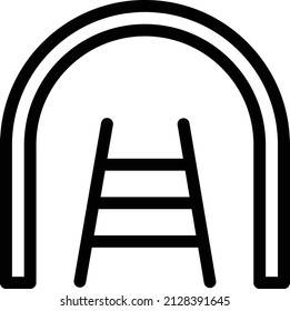 tunnel Vector illustration on a transparent background. Premium quality symbols. Glyphs  vector icon for concept and graphic design.